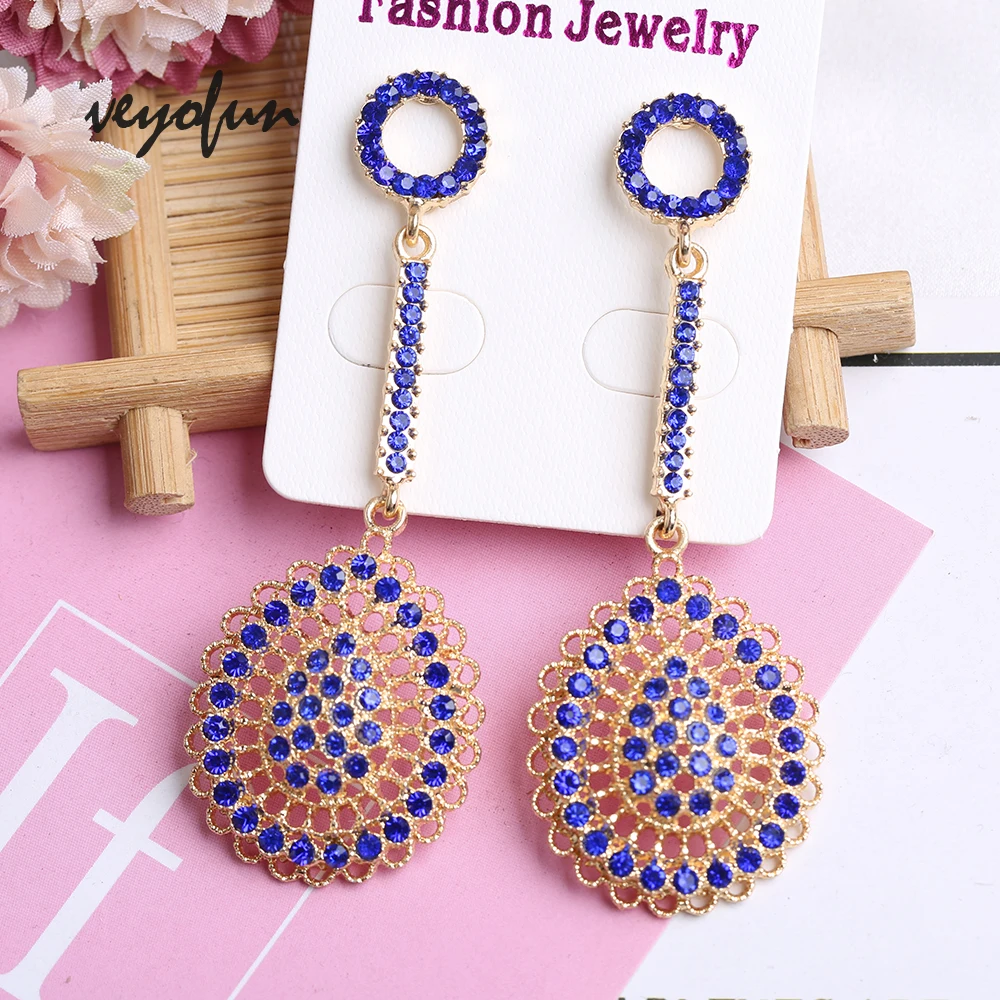 Veyofun ZA Hollow out Rhinestone Vintage Drop Earrings Long Dangle Earrings for Women Fashion Jewelry
Veyofun ZA Hollow out Rhinestone Vintage Drop Earrings Long Dangle Earrings for Women Fashion Jewelry