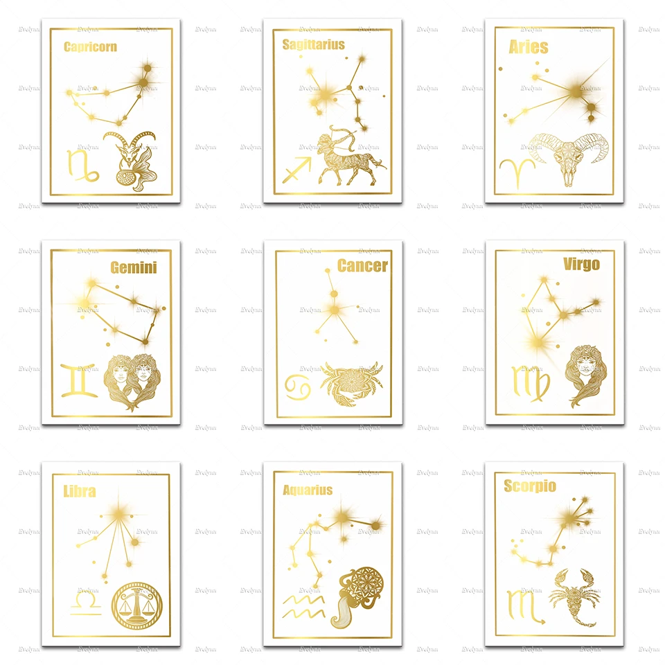 The Zodiac Posters Cancer Taurus Gemini Aries Pisces Sagittarius Virgo Libra Leo Capricorn Scorpio Aquarius Home Decor Prints
The Zodiac Posters Cancer Taurus Gemini Aries Pisces Sagittarius Virgo Libra Leo Capricorn Scorpio Aquarius Home Decor Prints