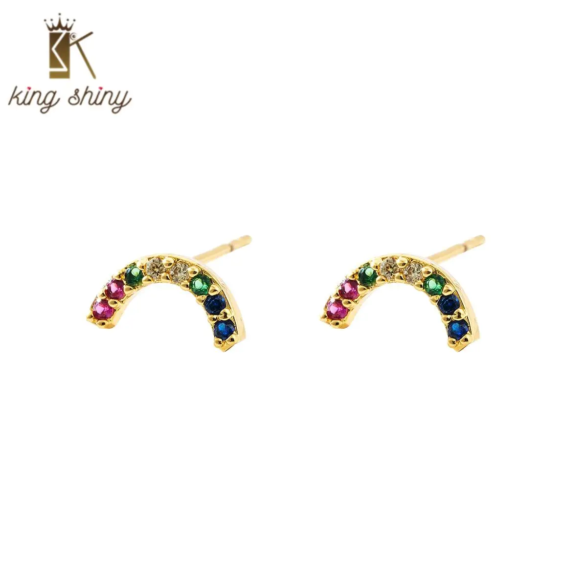 CZ Rainbow Color Statement Copper Stud Earrings for Woman Tiny Cubic Zirconia C Shaped Geometric Woman Party Copper Stud Earring
CZ Rainbow Color Statement Copper Stud Earrings for Woman Tiny Cubic Zirconia C Shaped Geometric Woman Party Copper Stud Earring