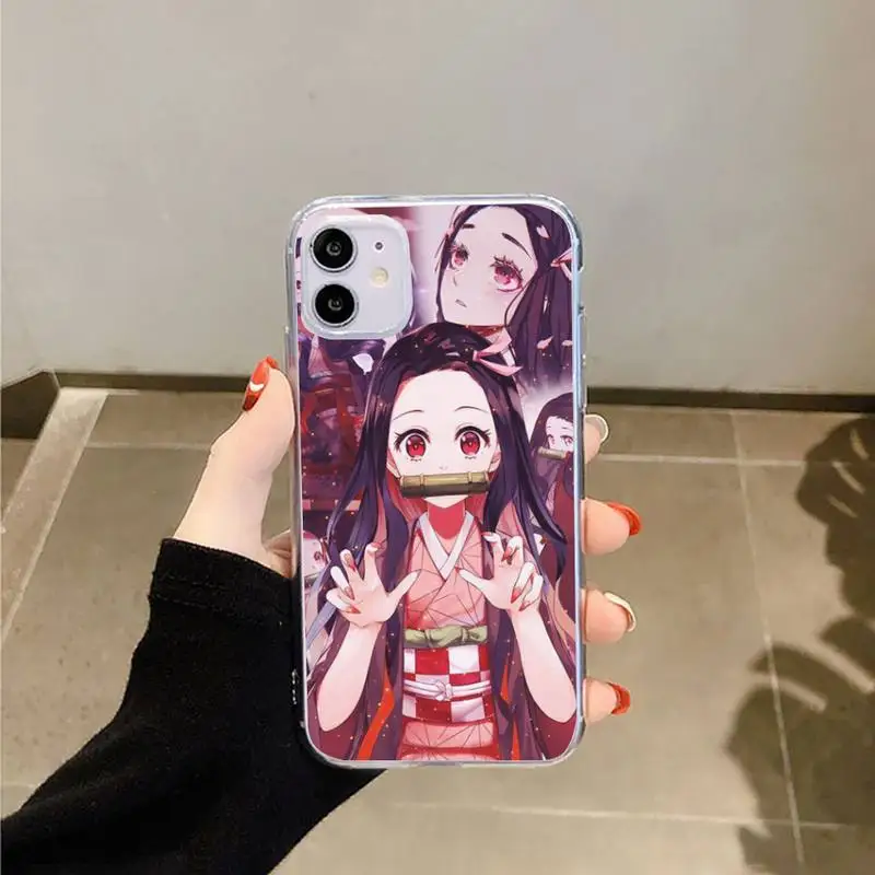 Kamado Nezuko Kimetsu no Yaiba Demon Slayer Phone Cases Transparent for iPhone 6 7 8 11 12 s mini pro X XS XR MAX Plus
Kamado Nezuko Kimetsu no Yaiba Demon Slayer Phone Cases Transparent for iPhone 6 7 8 11 12 s mini pro X XS XR MAX Plus