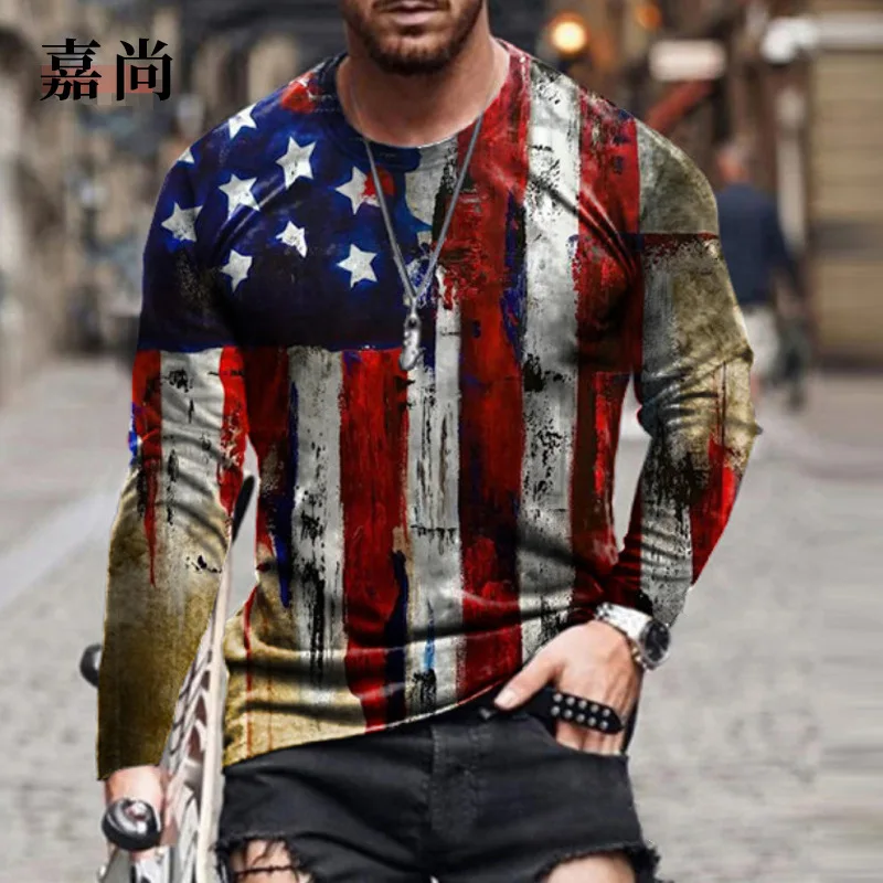 2021 New Youth Printed Tops Round Neck Long Sleeve T-Shirt Men's
2021 New Youth Printed Tops Round Neck Long Sleeve T-Shirt Men's