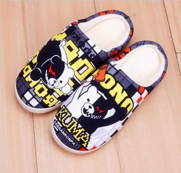 Мультяшные ботинки Danganronpa, черный, белый медведь, Монокума, аниме, бархатные домашние тапочки для мужчин и женщин
Мультяшные ботинки Danganronpa, черный, белый медведь, Монокума, аниме, бархатные домашние тапочки для мужчин и женщин