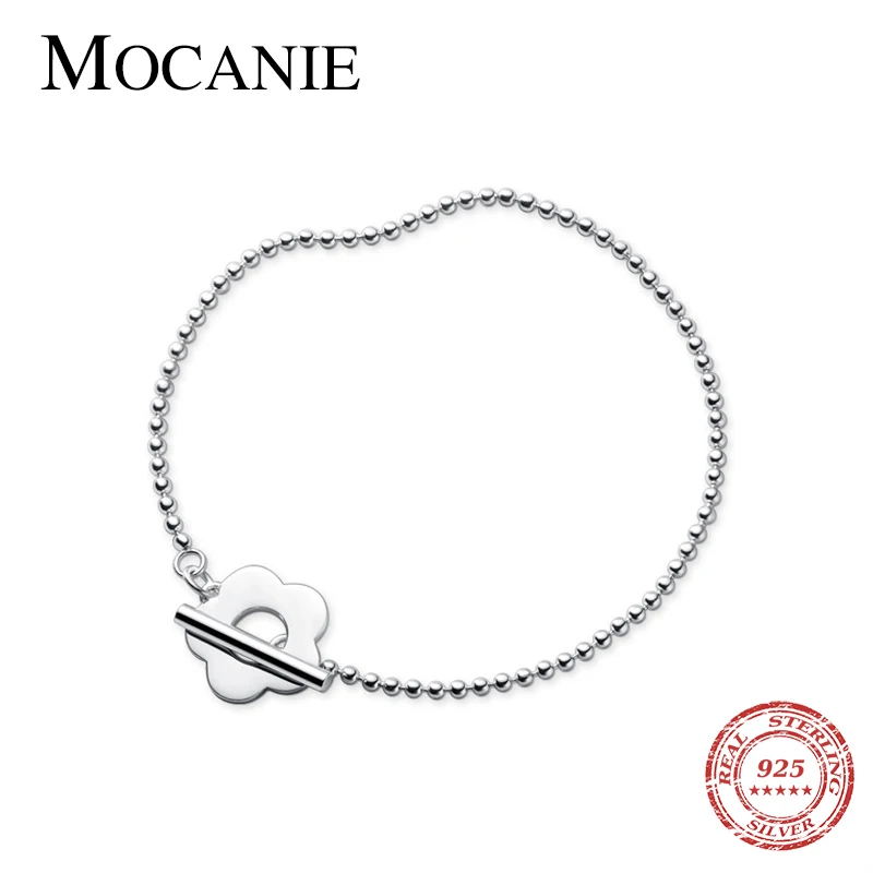 Mocanie New 925 Sterling Silver Simple Beads Tiny Balls Strand link Chain Bracelet for Women OT Bangle Korea Style Fine Jewelry 
Mocanie New 925 Sterling Silver Simple Beads Tiny Balls Strand link Chain Bracelet for Women OT Bangle Korea Style Fine Jewelry