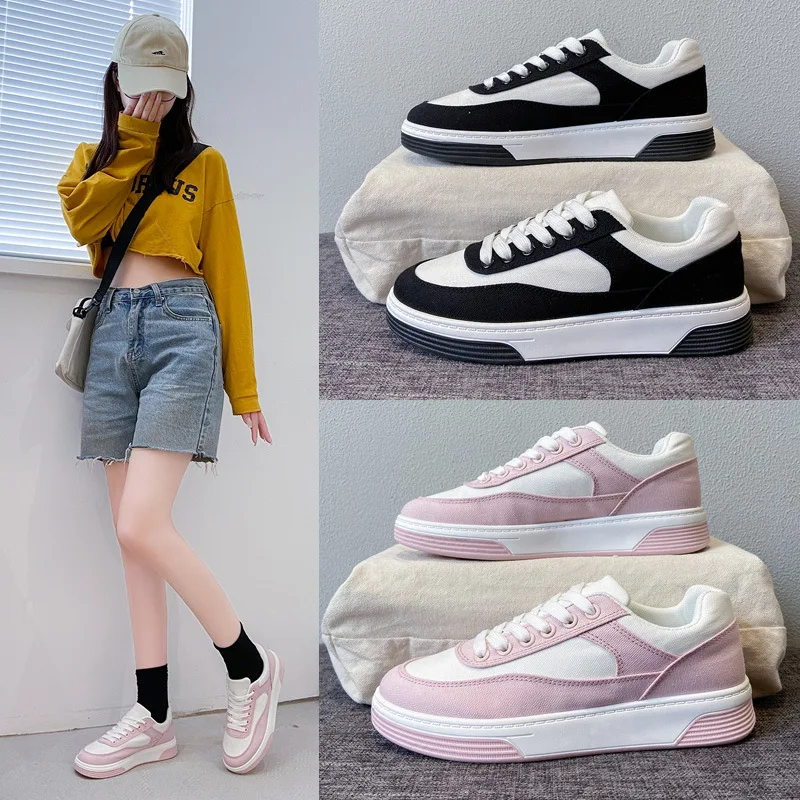 Women's Shoes Fashion New Black White Panda Low-top Sneakers Women Casual Light Comfortable Platform Canvas Shoes Tenis Feminino
Women's Shoes Fashion New Black White Panda Low-top Sneakers Women Casual Light Comfortable Platform Canvas Shoes Tenis Feminino