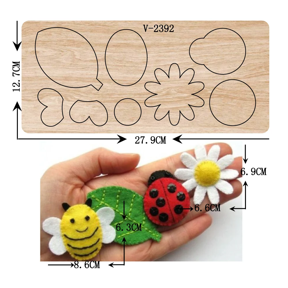 

New bee wooden dies cutting dies for scrapbooking Multiple sizes V-2392