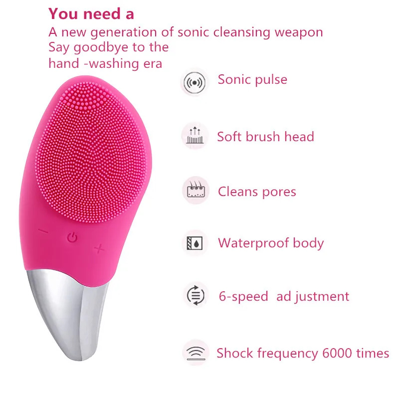 Facial Cleansing Brush Deep Silicone Facial Acne Exfoliating Blackhead USB Charge Soft Cleansing Brush Tool Beauty Washing Brush 
Facial Cleansing Brush Deep Silicone Facial Acne Exfoliating Blackhead USB Charge Soft Cleansing Brush Tool Beauty Washing Brush
