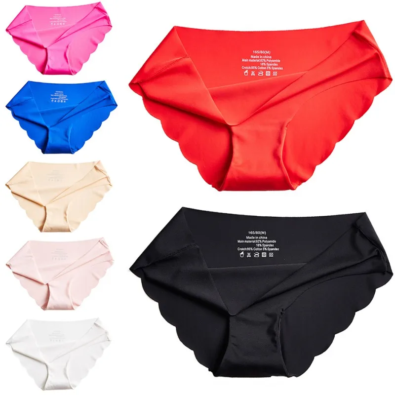 R Ice Silk Sexy Low Waist Ladies Panties Seamless Wavy Edges Breathable Briefs Panties Female Invisible Thin Panties Underwear
R Ice Silk Sexy Low Waist Ladies Panties Seamless Wavy Edges Breathable Briefs Panties Female Invisible Thin Panties Underwear