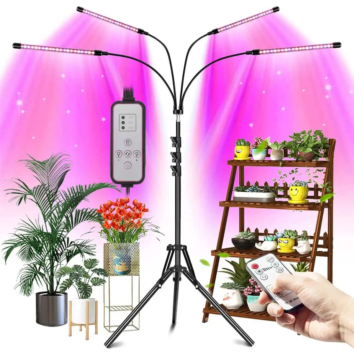 4 Heads LED Grow Light Full Spectrum Phyto Lamp USB Clip-on Grow Lamp for Plants Indoor Seedlings Flower Grow Tent Box Fitolamp
4 Heads LED Grow Light Full Spectrum Phyto Lamp USB Clip-on Grow Lamp for Plants Indoor Seedlings Flower Grow Tent Box Fitolamp