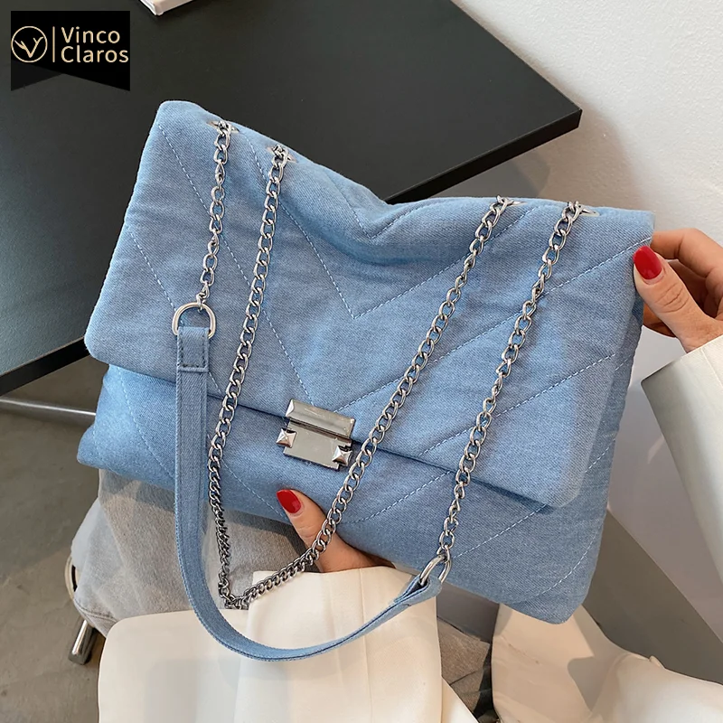 Fashion Canvas Thread Shoulder Bags for Women Chain Crossbody Bag Brand Large Purses and Handbags Luxury Designer Sac A Main New
Fashion Canvas Thread Shoulder Bags for Women Chain Crossbody Bag Brand Large Purses and Handbags Luxury Designer Sac A Main New