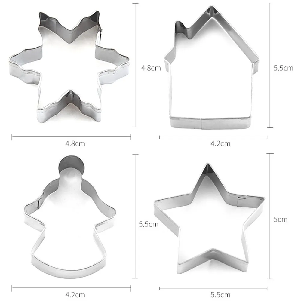 10pcs/set Christmas Cookie Cutters Set Stainless Steel Metal Cookie Cutters Set For Snacks Desserts And Bento Boxes Cookie
10pcs/set Christmas Cookie Cutters Set Stainless Steel Metal Cookie Cutters Set For Snacks Desserts And Bento Boxes Cookie