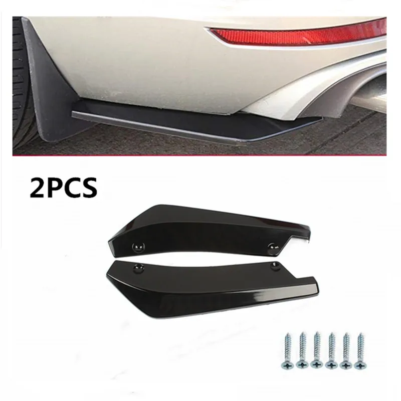 2pcs Black Universal Anti-Scratch Car Rear Bumper Protector Lip Diffuser Wrap Angle Splitters New Diffuser Decorative Protection
2pcs Black Universal Anti-Scratch Car Rear Bumper Protector Lip Diffuser Wrap Angle Splitters New Diffuser Decorative Protection