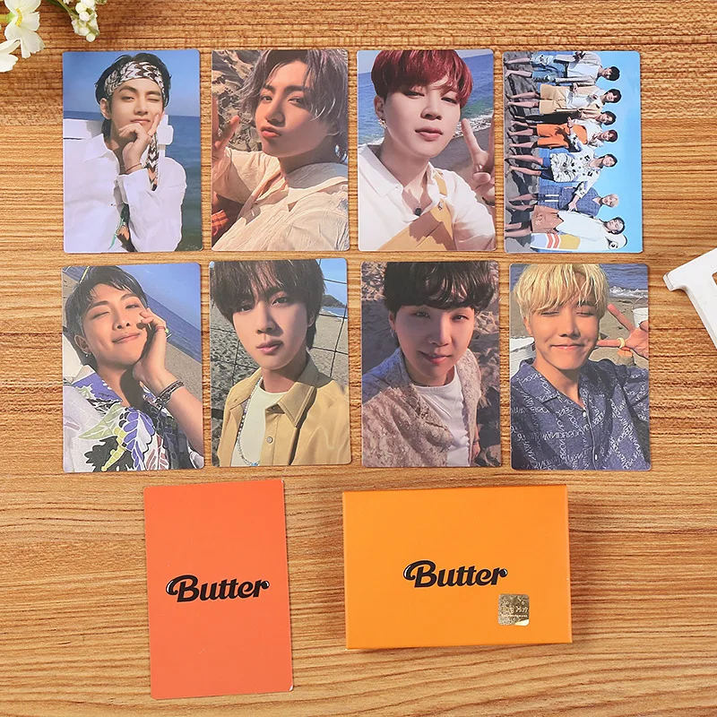

2021 Korea KPOP Bangtan Boys Butter Album PhotoCard Lomo Cards Premium Photos Fan Collection JUNGKOOK V JIMIN JIN JHOPE RM SUGA