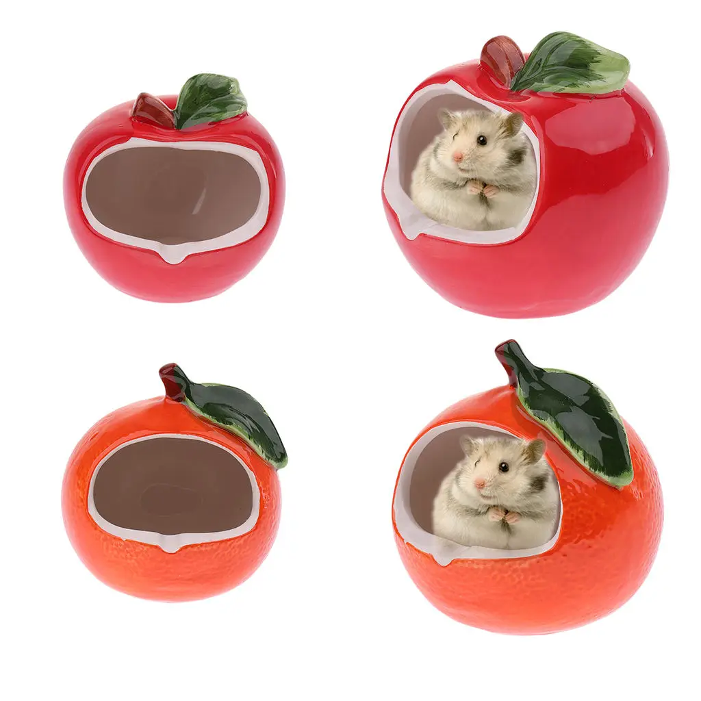 Ceramic Cartoon Apple/Orange Shape Hamster House Summer Cooling Small Animal Pet Nesting Habitat Cage Accessories
Ceramic Cartoon Apple/Orange Shape Hamster House Summer Cooling Small Animal Pet Nesting Habitat Cage Accessories