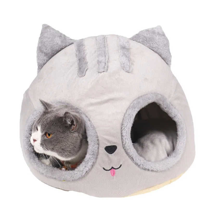 Removable Bed Warm Cave Kitten Dog Cushion Shaped Cats House Nest Indoor Head Creative Modeling Pet Cat Deep Sleep Kennel Mat
Removable Bed Warm Cave Kitten Dog Cushion Shaped Cats House Nest Indoor Head Creative Modeling Pet Cat Deep Sleep Kennel Mat