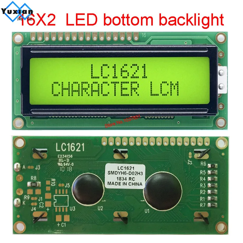 lcd module 1602A 16x2 1602 display panel LC1621-LY instead HD44780 WH1602B SCS01602P0 MDL(S)-16265B AC162B
lcd module 1602A 16x2 1602 display panel LC1621-LY instead HD44780 WH1602B SCS01602P0 MDL(S)-16265B AC162B