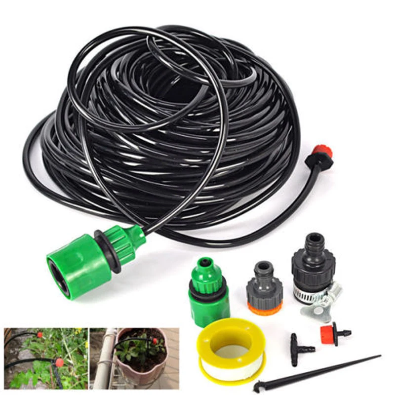 25M Auto Timer Plant Self Watering Tube Micro-Drip Irrigation System Garden Spray Hose Kits For Flower Bed Patio Atrium Garde
25M Auto Timer Plant Self Watering Tube Micro-Drip Irrigation System Garden Spray Hose Kits For Flower Bed Patio Atrium Garde