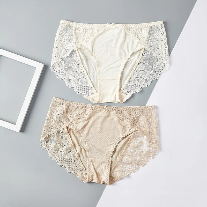 100% Natural Silk Underwear for Women Mid Rise Lace trimming Lady Panties Underpants Silk Briefs care for skin Woman Lingerie
100% Natural Silk Underwear for Women Mid Rise Lace trimming Lady Panties Underpants Silk Briefs care for skin Woman Lingerie