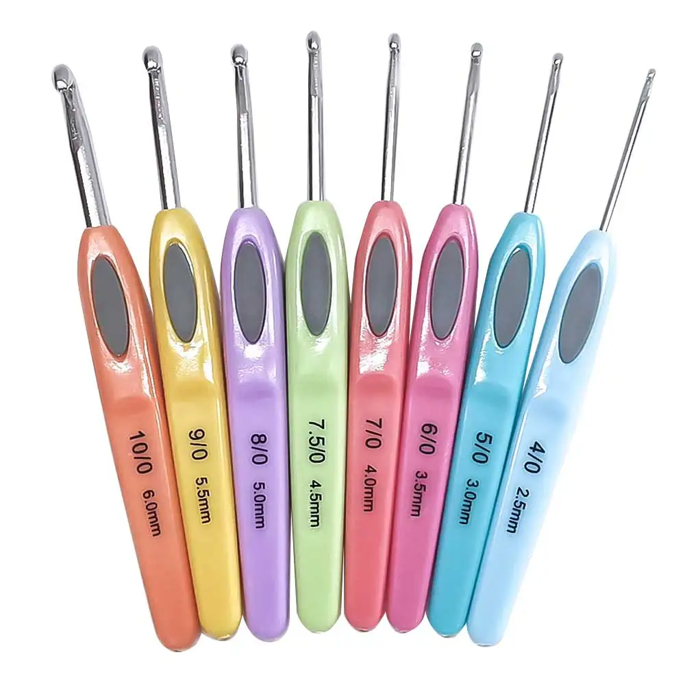 8pcs Crochet Hook Set, Plastic Handle Sweater Knitting Needle Kit DIY Hand-Made Craft Fabric Weaving Tools 2.5-6mm
8pcs Crochet Hook Set, Plastic Handle Sweater Knitting Needle Kit DIY Hand-Made Craft Fabric Weaving Tools 2.5-6mm