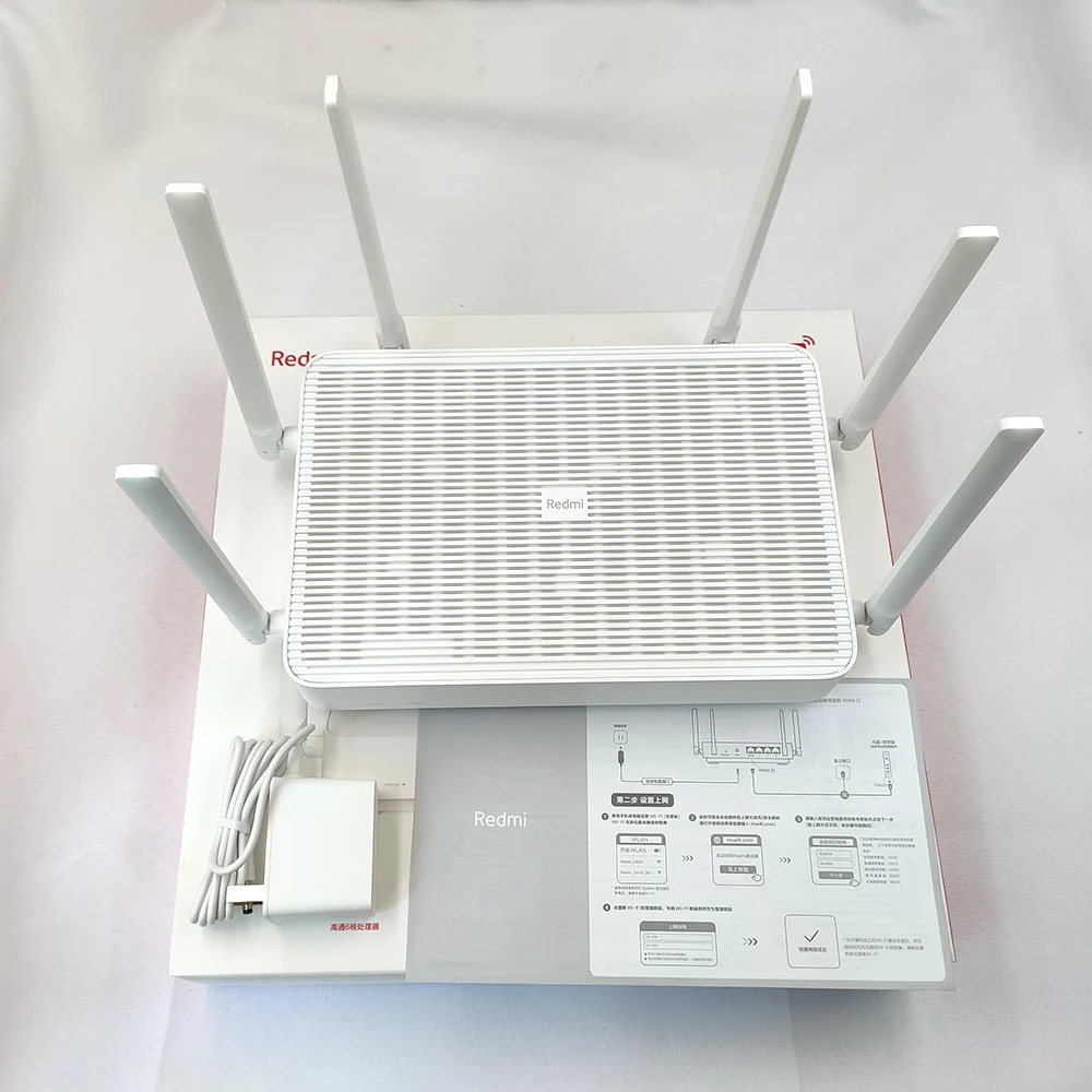 Xiaomi Redmi Router AX6 WiFi 6 Antennas Wireless Router 2.4G-5Ghz Dual-Band Mihome Wi-Fi 6 Network Repeater Support Mesh HomeIoT
Xiaomi Redmi Router AX6 WiFi 6 Antennas Wireless Router 2.4G-5Ghz Dual-Band Mihome Wi-Fi 6 Network Repeater Support Mesh HomeIoT