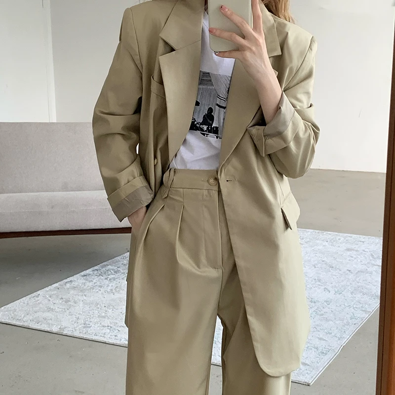 2 Piece Blazer Set Suits for Women Oversized Loose Casual Office Attire Business Outfits Best Friend Clothes Solid Suit Pants
2 Piece Blazer Set Suits for Women Oversized Loose Casual Office Attire Business Outfits Best Friend Clothes Solid Suit Pants