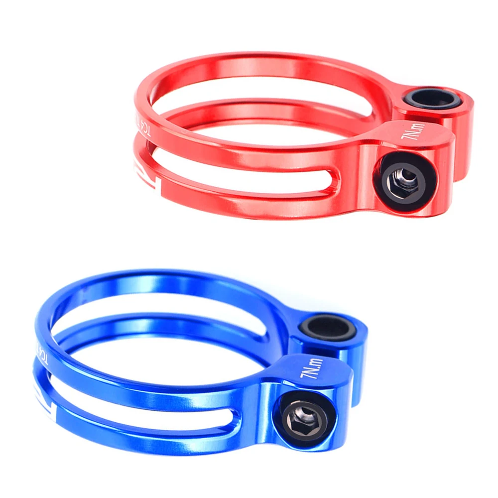 Quick Release Bicycle Seat Post Clamp Aluminum Alloy 31.8mm/34.9mm Black/Red/Blue for Road Mountain Bike
Quick Release Bicycle Seat Post Clamp Aluminum Alloy 31.8mm/34.9mm Black/Red/Blue for Road Mountain Bike