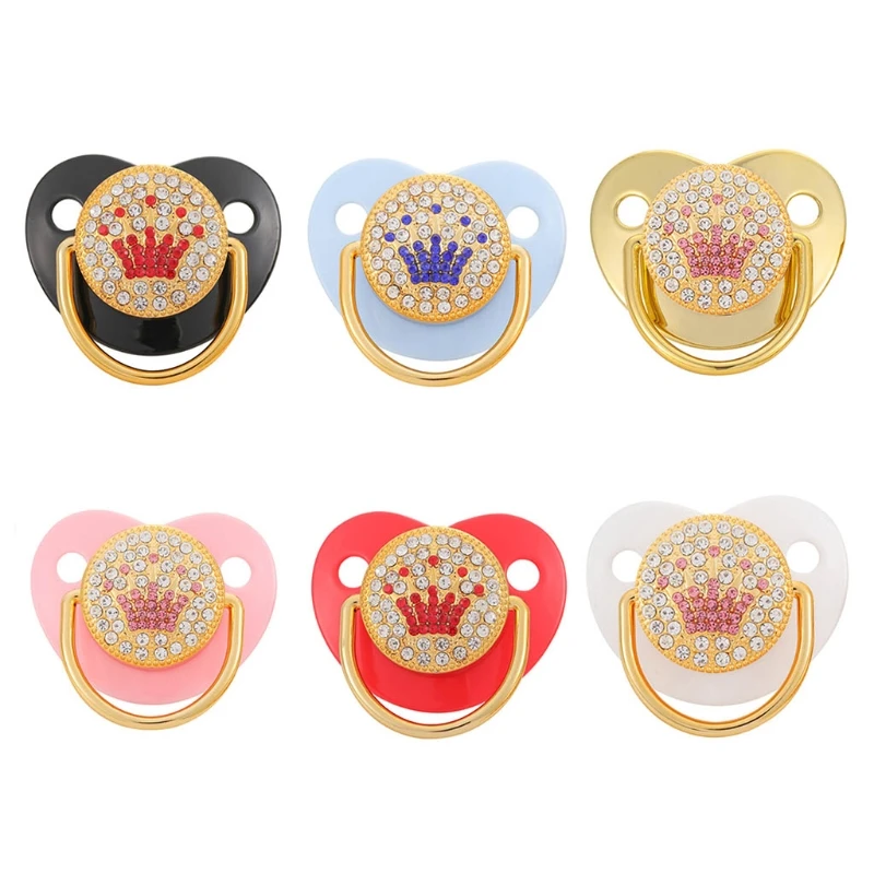 

Baby Pacifier Nursing Teether Shiny Rhinestones Silicone Nipple BPA Free Infant Newborn Comfort Appease Soother For Babies