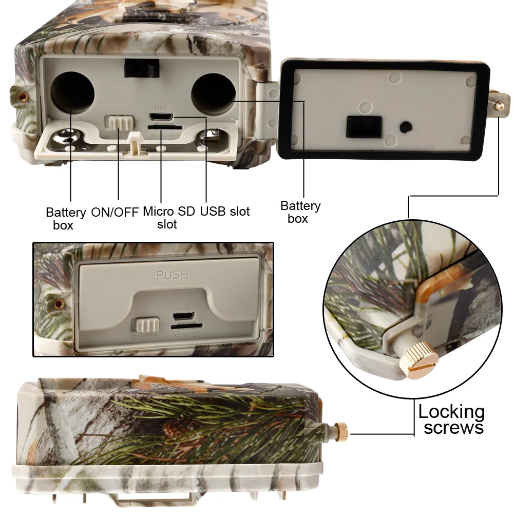 1080P Trail Hunting Camera 12MP Waterproof Hunting Trail Camera Wildlife Outdoor Infrared Night Vision HD Video Cam 
1080P Trail Hunting Camera 12MP Waterproof Hunting Trail Camera Wildlife Outdoor Infrared Night Vision HD Video Cam