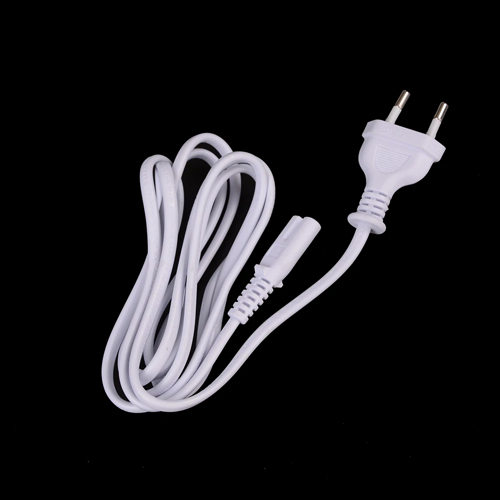 1 шт. белый 5 м 2-контактный штыревой кабель питания переменного тока ЕС