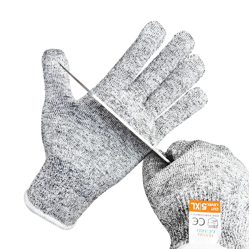 Anti Cut Proof Gloves Gray Black Household Food Grade HPPE EN388 Cut Resistant Level 5 Safety Working Gloves Security Protection
Anti Cut Proof Gloves Gray Black Household Food Grade HPPE EN388 Cut Resistant Level 5 Safety Working Gloves Security Protection