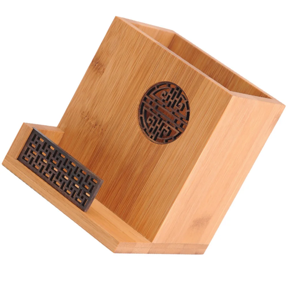Creative Bamboo Pencil Cup Pot Organizer Multi-Functional Pen Holder Stand Box 
Creative Bamboo Pencil Cup Pot Organizer Multi-Functional Pen Holder Stand Box