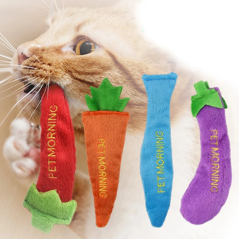 15cm Length Vegetable Style Cat Toy Cute Pepper Carrot Eggplant Fish Shape Plush Catnip Toy Cat Chew Toy Unique Pet Supplies
15cm Length Vegetable Style Cat Toy Cute Pepper Carrot Eggplant Fish Shape Plush Catnip Toy Cat Chew Toy Unique Pet Supplies