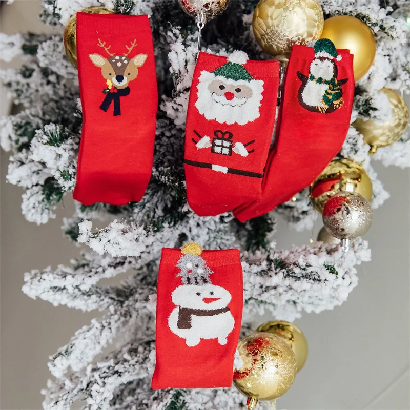 Women's Socks Cotton Carton Socks Foot Warmers Cute Elk Stripes Animal Socks for Girls Christmas Red Socks with Three Ears
Women's Socks Cotton Carton Socks Foot Warmers Cute Elk Stripes Animal Socks for Girls Christmas Red Socks with Three Ears