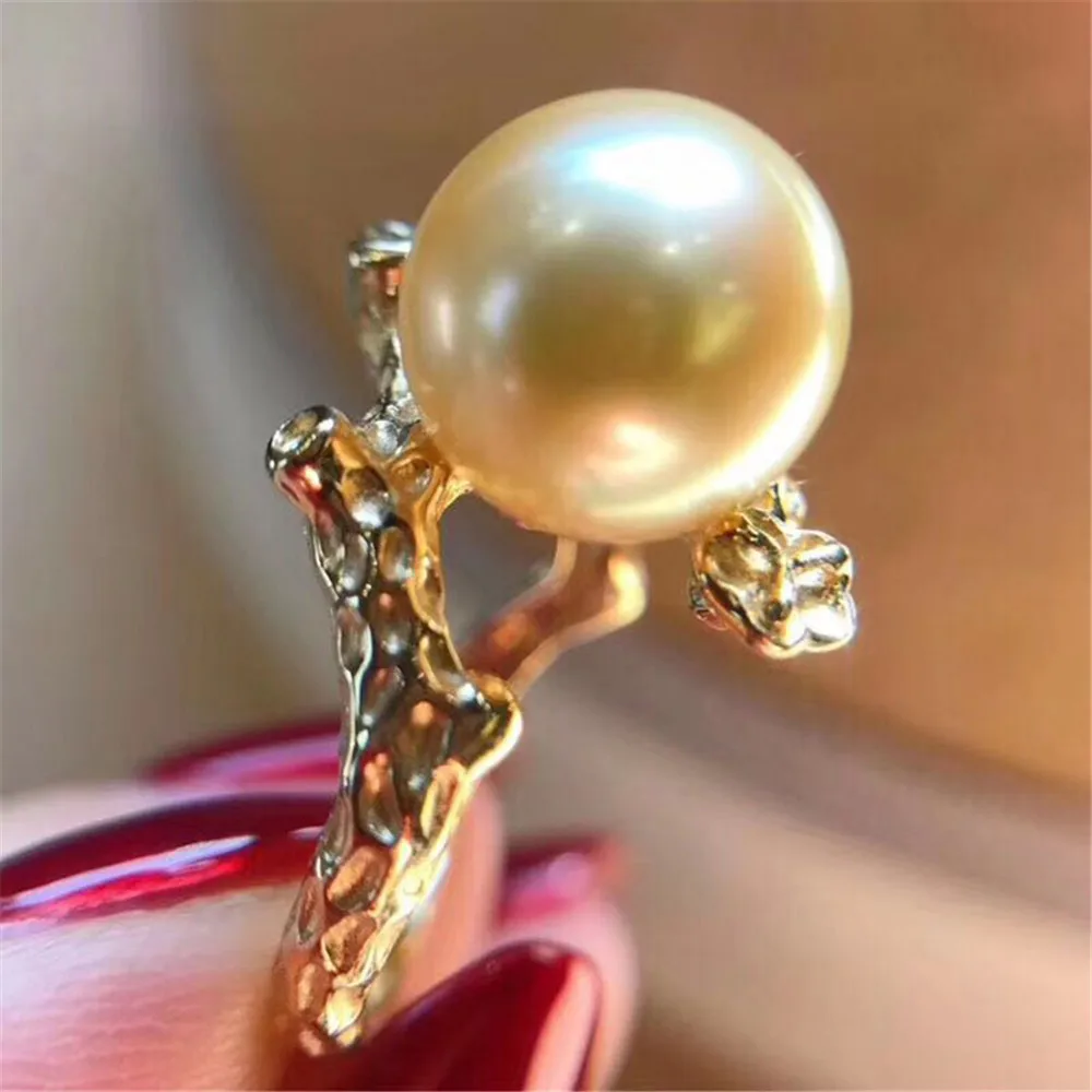 Classic Rings Resizable Design Rings Base 925 Silver Pearl Rings Settings Women DIY Pearl Rings Accessory No Pearl 
Classic Rings Resizable Design Rings Base 925 Silver Pearl Rings Settings Women DIY Pearl Rings Accessory No Pearl
