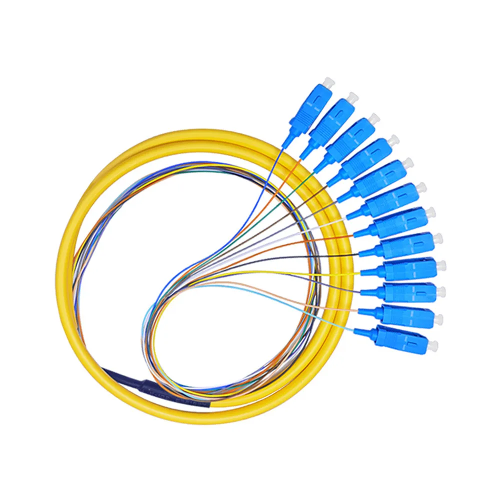 Free shipping 12 Strand 9/125 Fiber Optic Pigtail 1.2m SC/UPC Single Mode,12 fiber pigtail 1-3 Meters
Free shipping 12 Strand 9/125 Fiber Optic Pigtail 1.2m SC/UPC Single Mode,12 fiber pigtail 1-3 Meters