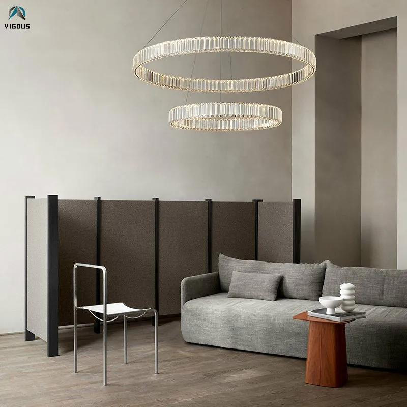 Modern Luxury Villa Stairs Led Pendant Lights Lustre K9 Crystal Steel Dimmable Led Suspend Lamp DIY Ring Hanging Lamp Fixtures
Modern Luxury Villa Stairs Led Pendant Lights Lustre K9 Crystal Steel Dimmable Led Suspend Lamp DIY Ring Hanging Lamp Fixtures