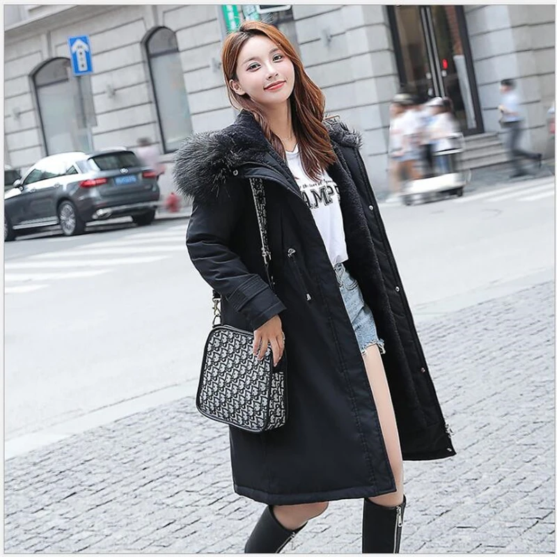 New women parka 2019 long Fashion Winter Jacket Women Thick Parkas female Slim Warm Winter Coat Women Lamb liner S62
New women parka 2019 long Fashion Winter Jacket Women Thick Parkas female Slim Warm Winter Coat Women Lamb liner S62