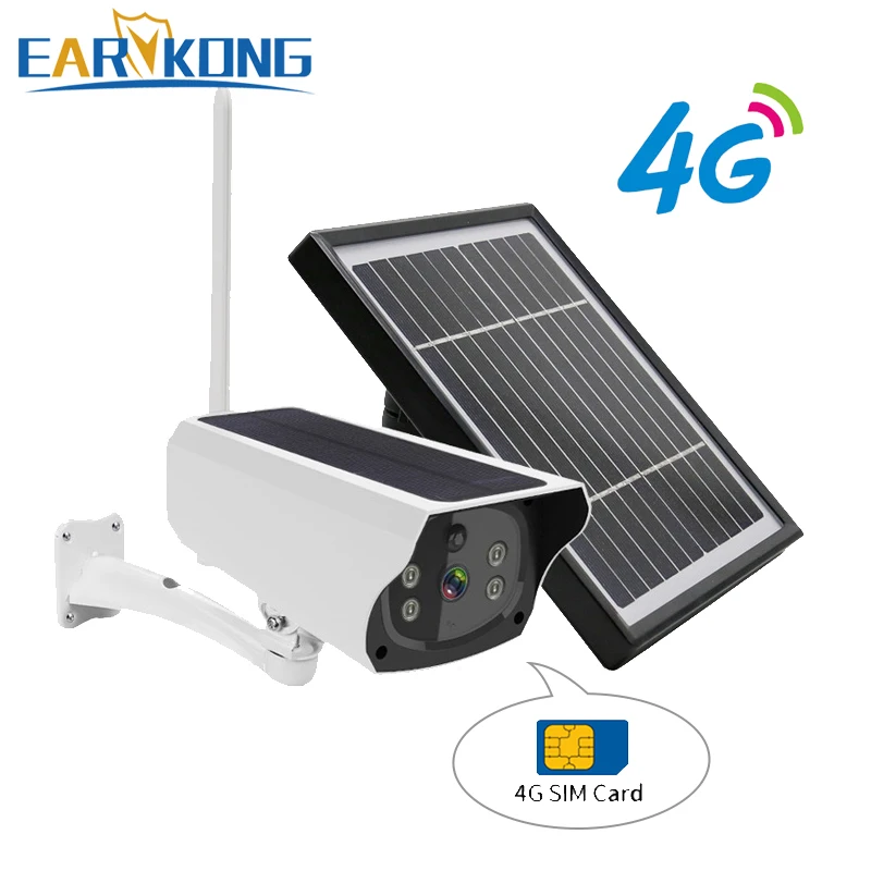 4G сим карта IP Камера Панели солнечные Батарея 1080P 2 м HD Беспроводной открытый