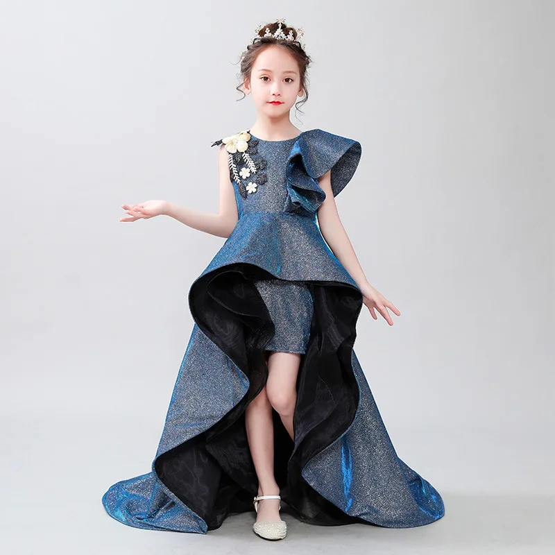 2020 детское платье для девочек с цветами принцессы модель подиума вечернее новое