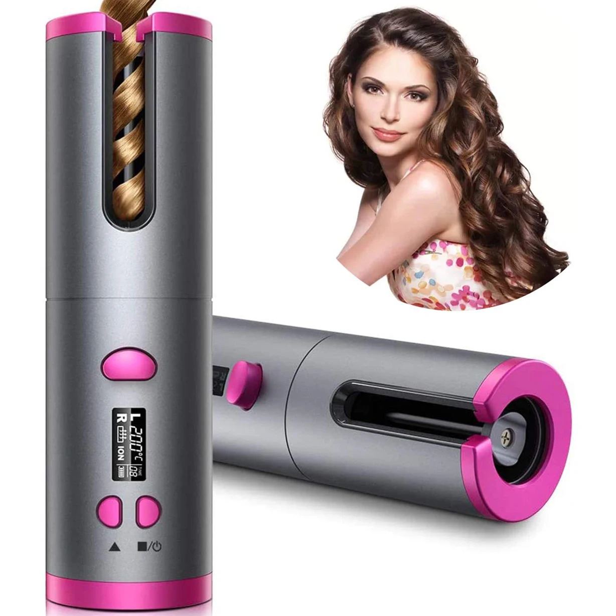 Automatic Hair Curler Auto Ceramic LCD Curling Iron Hair Waver Tongs Waves Styling Tools Iron Curling Wand USB Air Curler
Automatic Hair Curler Auto Ceramic LCD Curling Iron Hair Waver Tongs Waves Styling Tools Iron Curling Wand USB Air Curler