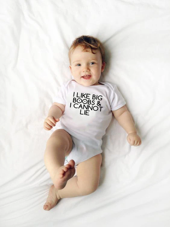 I Like Big Boobs I Can't Lie Funny Newborn Baby Funny Print Short SleeveRomper Clothes for Baby Boy Girl Onesie Wear
I Like Big Boobs I Can't Lie Funny Newborn Baby Funny Print Short SleeveRomper Clothes for Baby Boy Girl Onesie Wear