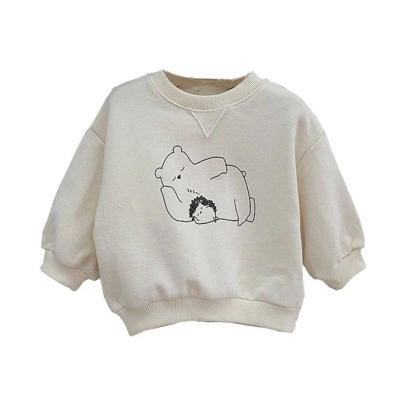 Korea Baby Girls Bear Fleece Cute Cartoon Leisure Round Collar Sweatshirts Autumn Outfit
Korea Baby Girls Bear Fleece Cute Cartoon Leisure Round Collar Sweatshirts Autumn Outfit
