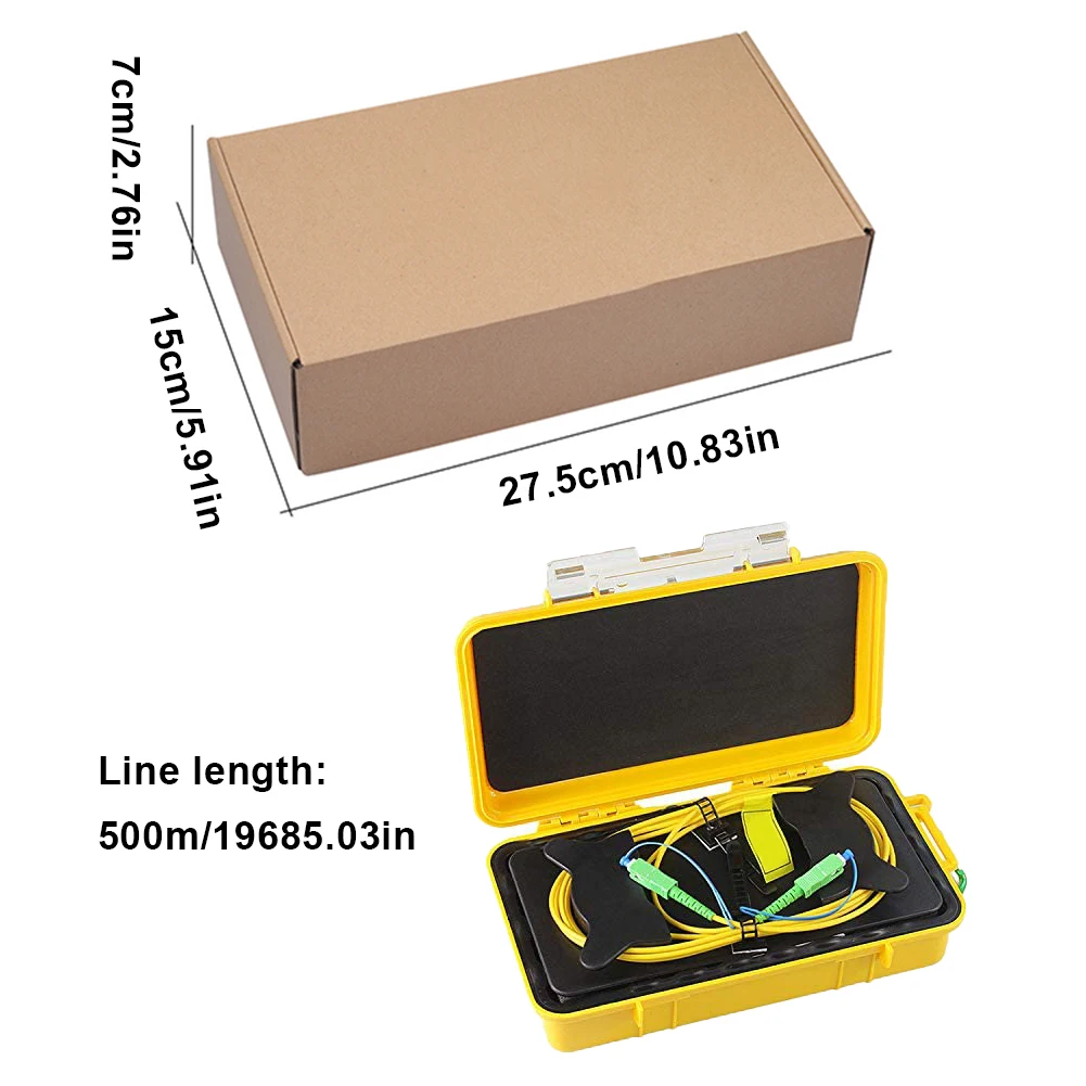 SC/APC-SC/APC OTDR Dead Zone Eliminator Cable Box Single Mode 500M/1000M Blind Area Test Jump Wire Extension Cable
SC/APC-SC/APC OTDR Dead Zone Eliminator Cable Box Single Mode 500M/1000M Blind Area Test Jump Wire Extension Cable