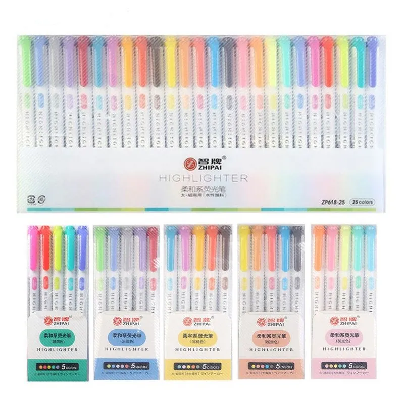 25 Colors Double Head Highlighter Pen Mildliner Colors Fluorescent Highlighters Art Marker School&Office Art Stationery
25 Colors Double Head Highlighter Pen Mildliner Colors Fluorescent Highlighters Art Marker School&Office Art Stationery