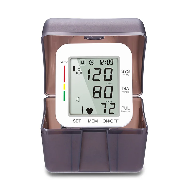 Wrist BP Blood Pressure Monitor meter Pulse Rate Heart Beat Rate Device machine Medical Equipment Tonometer BP Sphygmomanometer
Wrist BP Blood Pressure Monitor meter Pulse Rate Heart Beat Rate Device machine Medical Equipment Tonometer BP Sphygmomanometer
