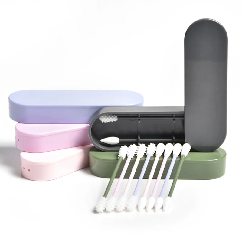 2Pcs/box Reusable Cotton Swab Double-headed Face Ear Cleaning Makeup Cosmetic Removal Washable Portable Silicone Buds Swabs Tool
2Pcs/box Reusable Cotton Swab Double-headed Face Ear Cleaning Makeup Cosmetic Removal Washable Portable Silicone Buds Swabs Tool