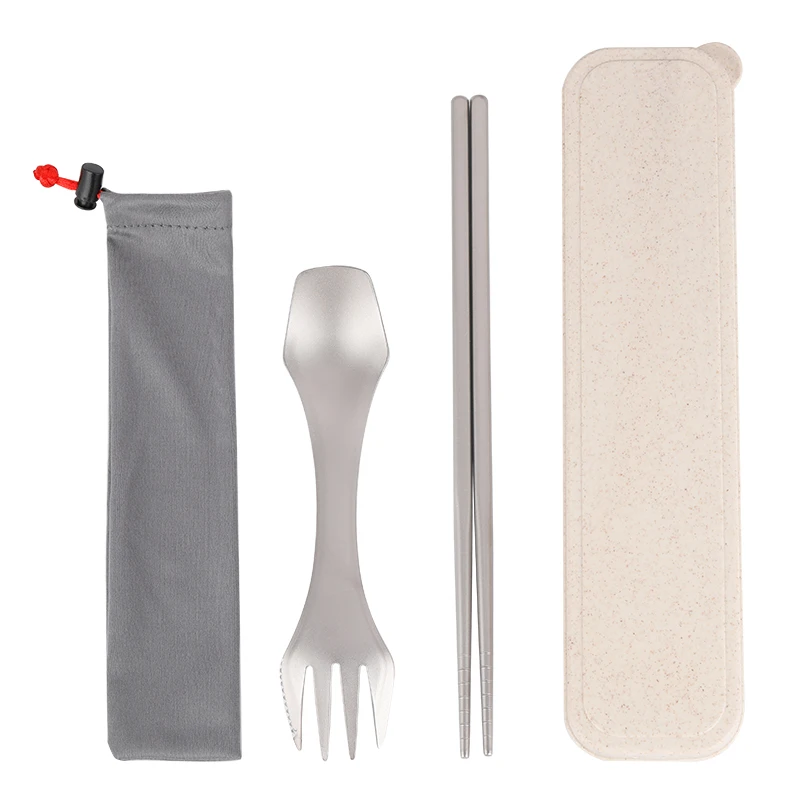 Tiartisan KITCHEN Reusable Multi Tool Titanium SPORK, Spoon Fork & Knife 3 in 1 Ultralight Utility Cutlery with Storage case
Tiartisan KITCHEN Reusable Multi Tool Titanium SPORK, Spoon Fork & Knife 3 in 1 Ultralight Utility Cutlery with Storage case