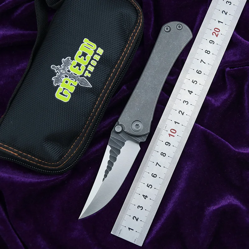 Green thorn SBSF M390 стальное лезвие Nudist TC4 титановая ручка карманный складной нож для кемпинга и охоты фруктов универсальный инструмент для повсед...
Green thorn SBSF M390 стальное лезвие Nudist TC4 титановая ручка карманный складной нож для кемпинга и охоты фруктов универсальный инструмент для повсед...