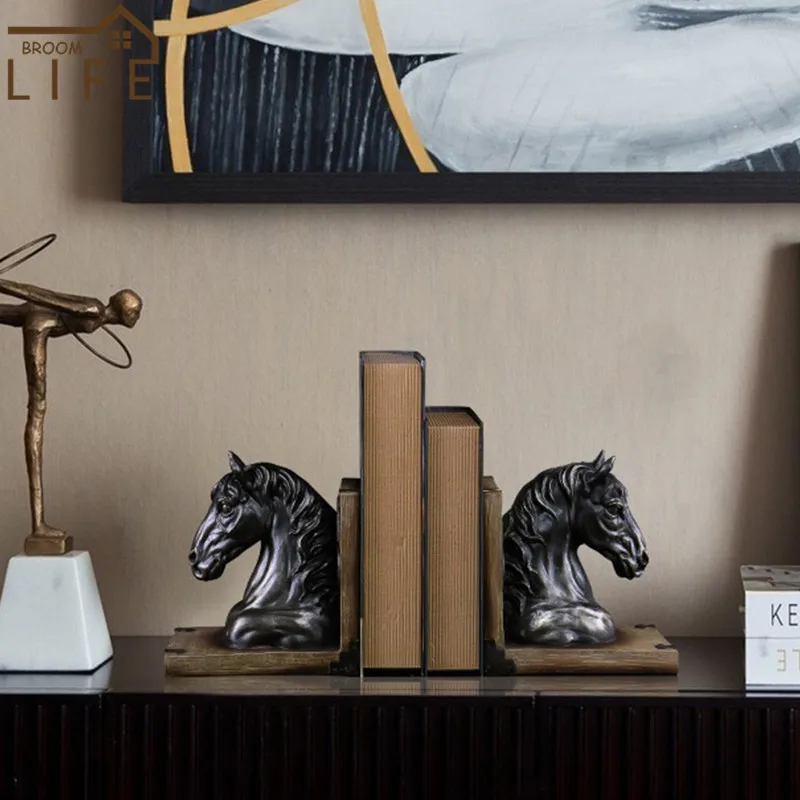 Horse Resin Bookshelf Modern Study Ornaments Vintage Bookends Shelf Desk Organizer Office Storage Cabinet Holder Stand for Books
Horse Resin Bookshelf Modern Study Ornaments Vintage Bookends Shelf Desk Organizer Office Storage Cabinet Holder Stand for Books