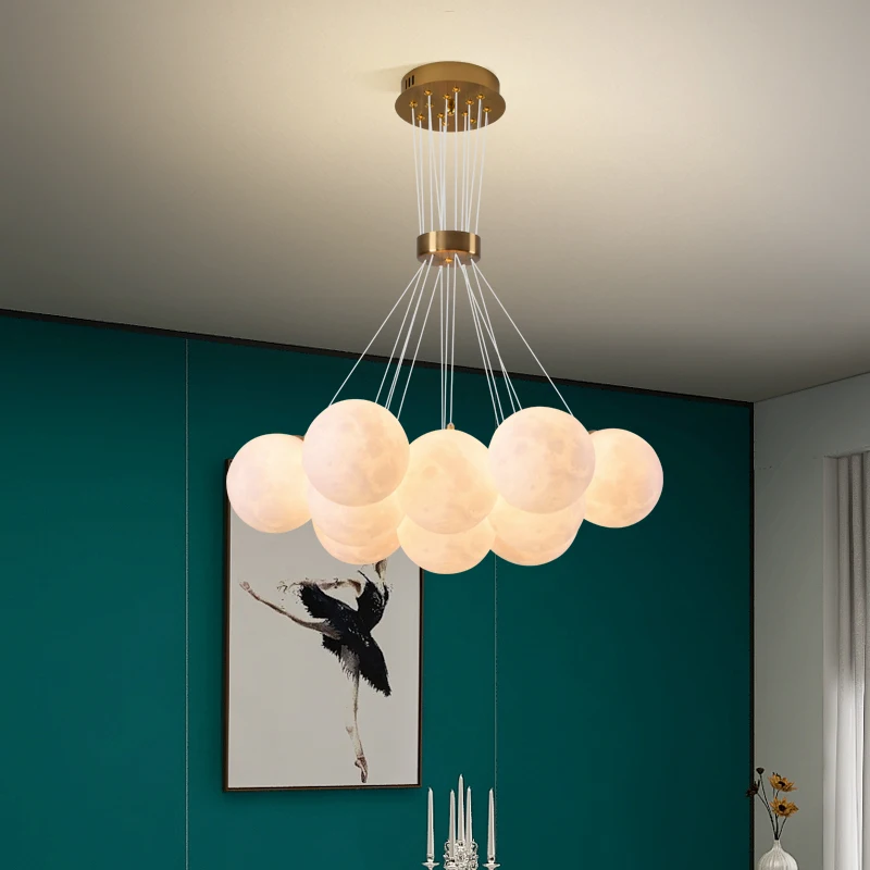 Moon Lampshade Chandelier Modern 7/13/19 Balls Chandelier Living Room Decoration Bedroom Hanging Light Suspension
Moon Lampshade Chandelier Modern 7/13/19 Balls Chandelier Living Room Decoration Bedroom Hanging Light Suspension