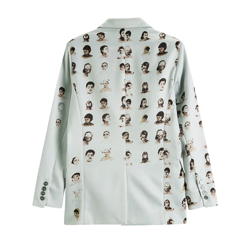 LANMREM streetwear Character letters interesting printed single-breasted long-sleeved suit for women 2021 autumn fashion 2A776
LANMREM streetwear Character letters interesting printed single-breasted long-sleeved suit for women 2021 autumn fashion 2A776